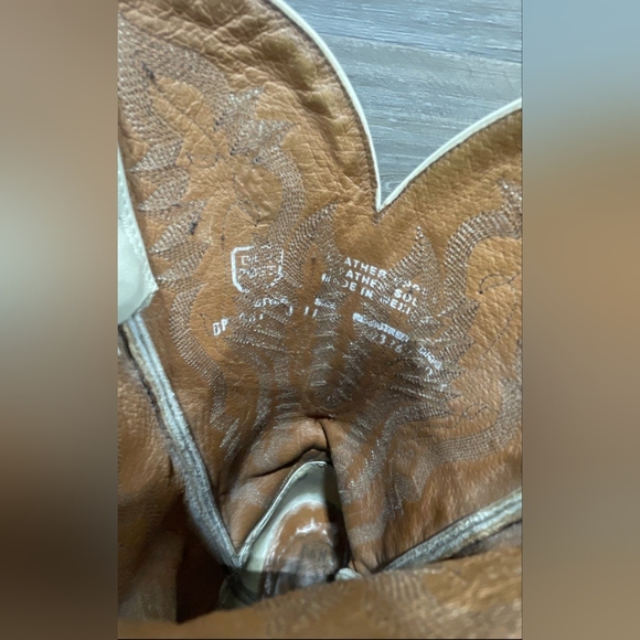 Dan Post Vintage Western Cowboy Boots with Snakeskin Python Animal Men 12.5 - Picture 6 of 8